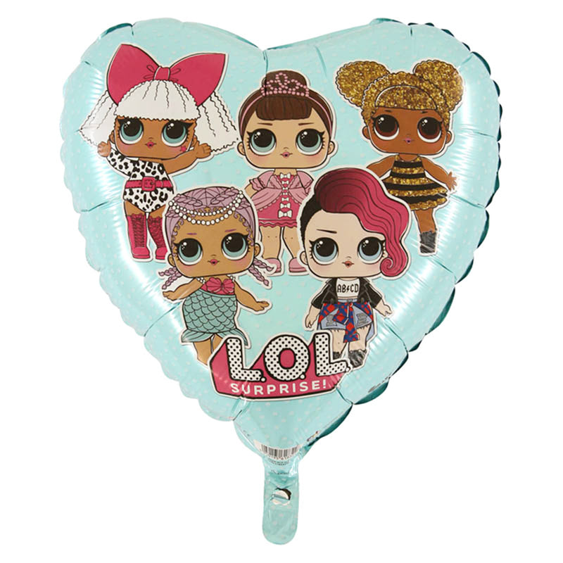 18"/Ø46cm Herz Folienballon "LOL Surprise" Tiffany