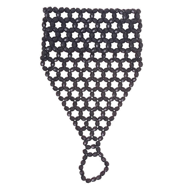 Armband Dianette mit Perlen Schwarz