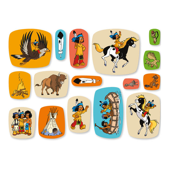 Konfetti Papier Yakari ca.1,5-6cm je Motiv 3Stk.