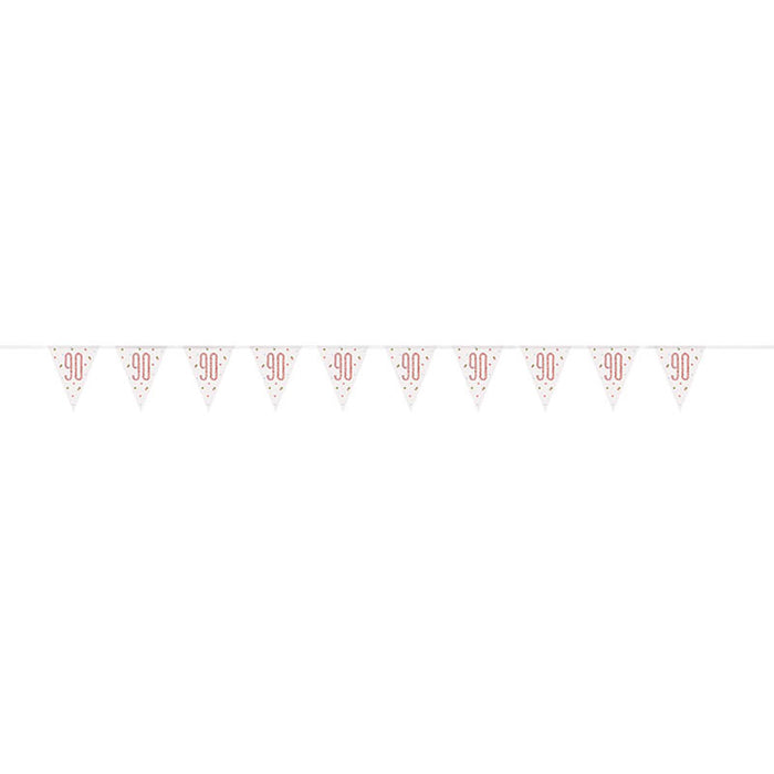 Wimpelkette HB Glitz 274cm Rosegold #90