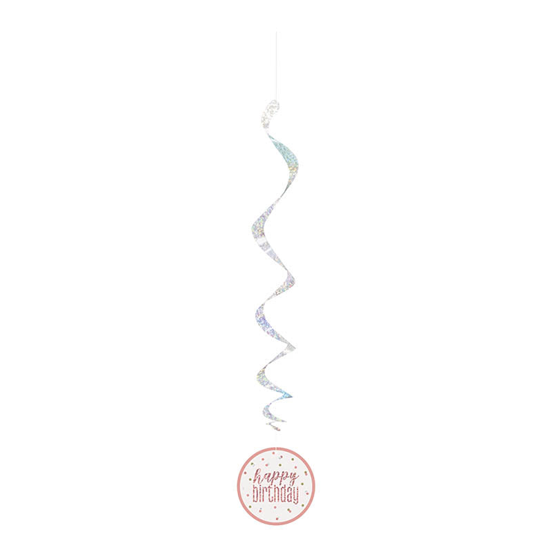 Hängedeko Swirl HB Glitz 6Stk./81cm Rosegold HB