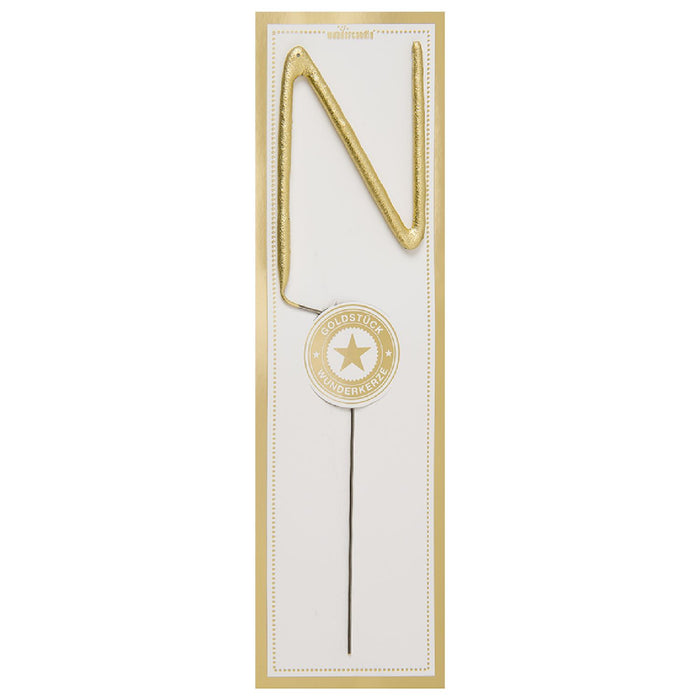 Wunderk. Buchstabe Classic N 6,5cm 35s | Gold