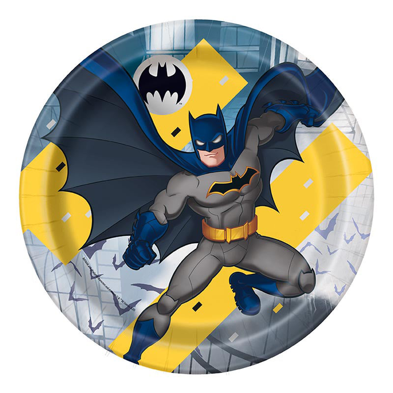 Pappteller "Batman Sign" | Ø23cm/8Stk.