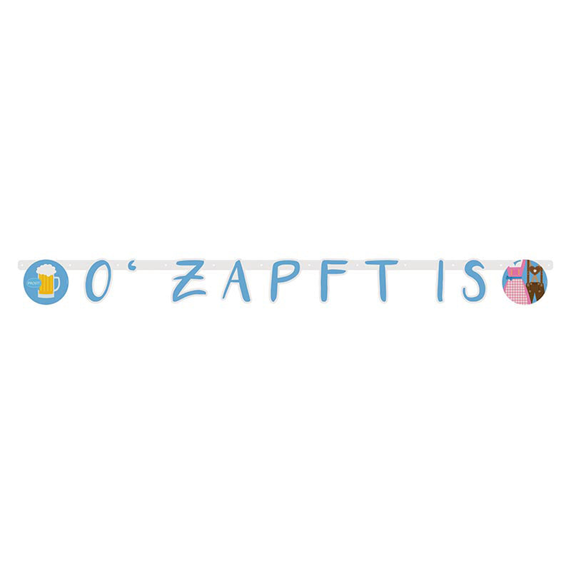 Buchstabengirlande O' zapft is ca.125x12cm