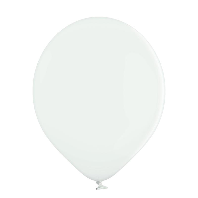 25 Stk. Luftballon Unifarben Ø 12cm | Weiß