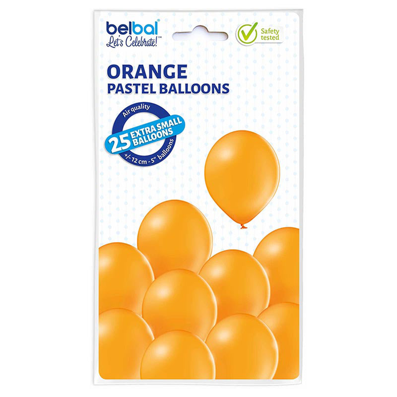 25 Stk. Luftballon Unifarben Ø 12cm | Orange