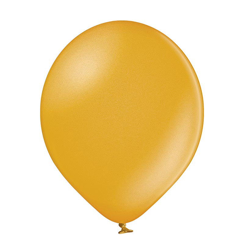 25 Stk. Luftballon Uni Metallic Ø 12cm | Gold