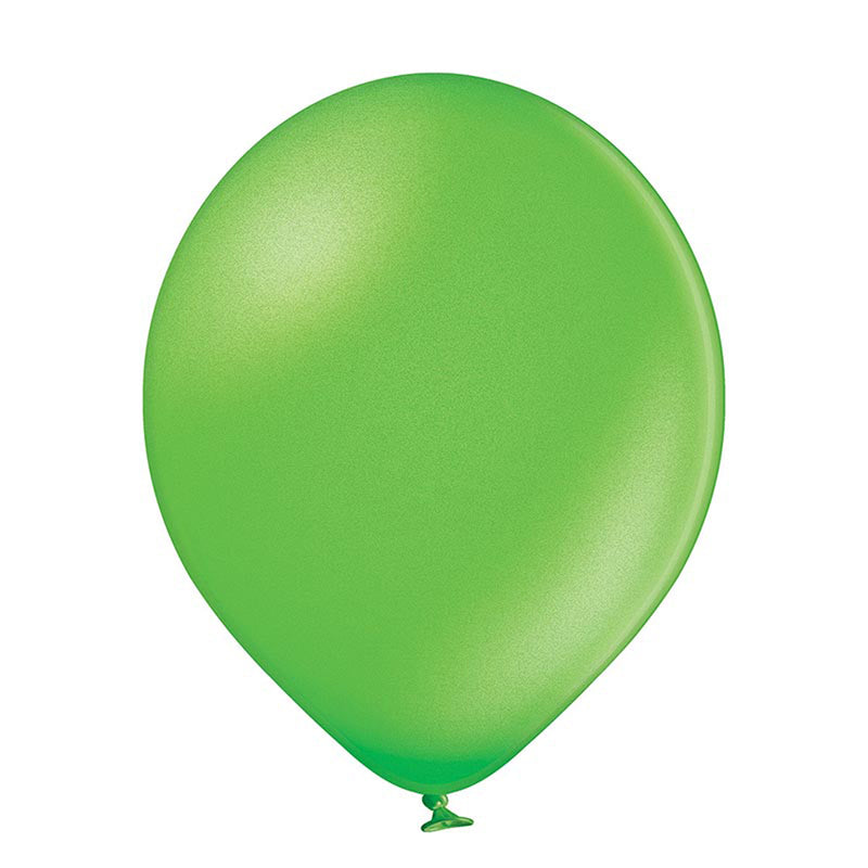 25 Stk. Luftballon Uni Metallic Ø 12cm | Limettengrün