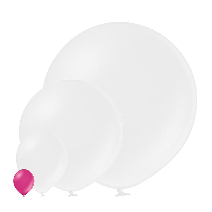 25 Stk. Luftballon Uni Metallic Ø 12cm | Fuchsia #064