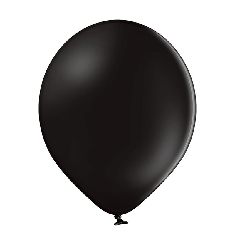 25 Stk. Luftballon Uni Metallic Ø 12cm | Schwarz