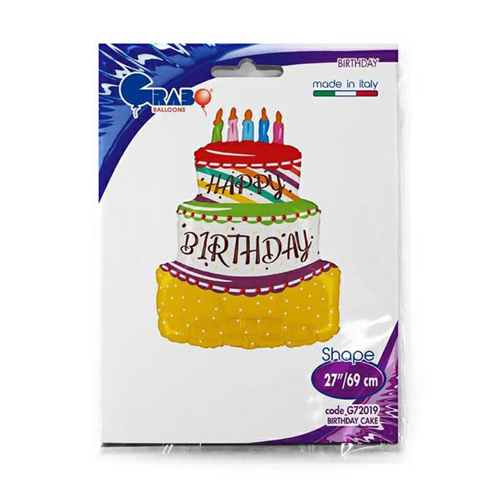 Shape Folienballon "Birthday Cake" | 69 cm