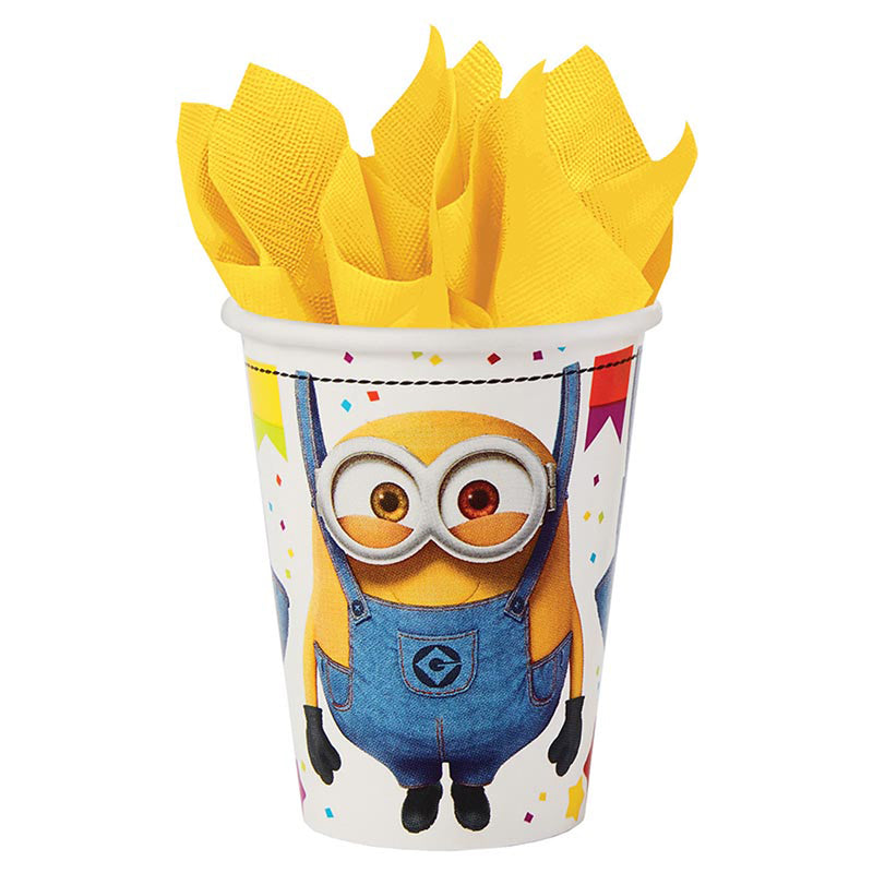 "Minions" Tischdeko | Pappbecher 250ml/8Stk.