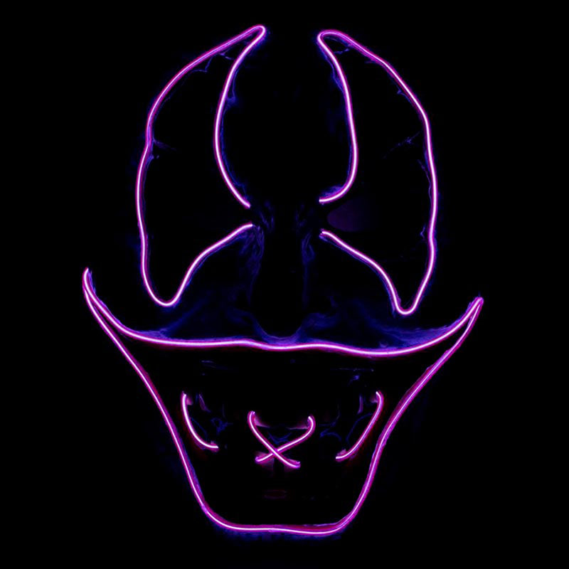 Maske Clown mit Licht