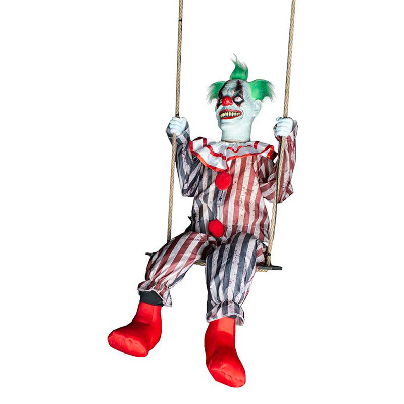 Figur Clown Schaukel mit Licht, Ton, Bewegung