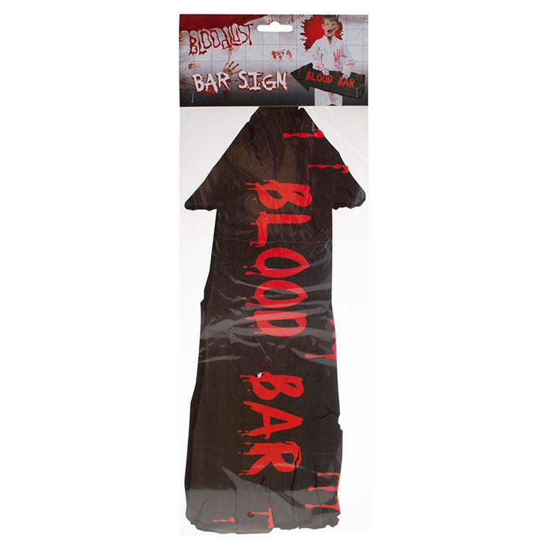 Schild Blood Bar ca. 50 cm Halloween Dekoration