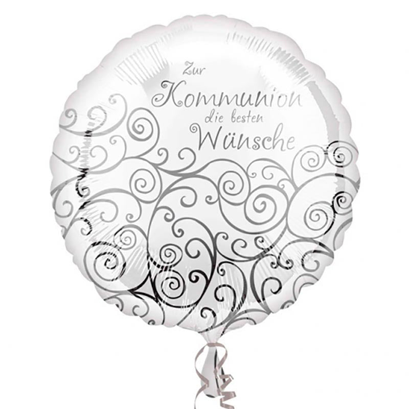 ABC18 Folienballon "Kommunion Beste Wünsche" | Ø 45 cm