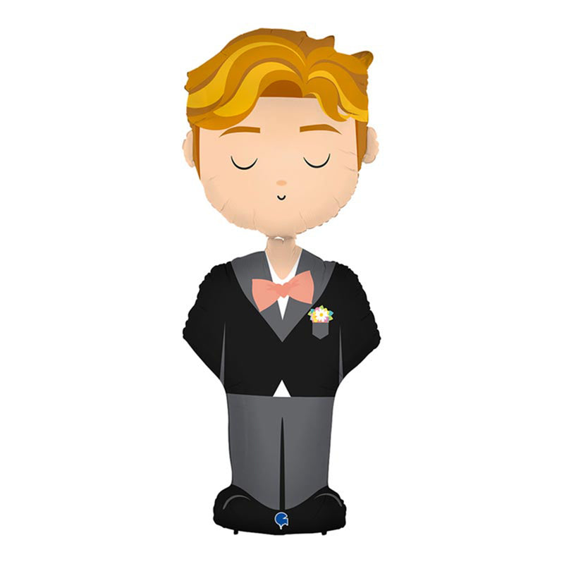 53" Folienballon Airwalker "Bräutigam" | 136 cm