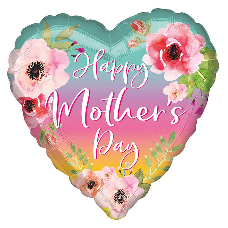 ABC34 Happy Mothersday Blumen Ombre P32