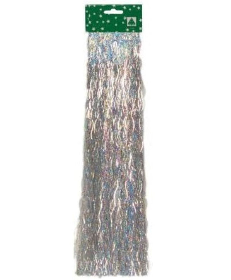 Riffelmacher Lametta gewellt 48 cm 96302 | 500 Fäden | Glanz Silber