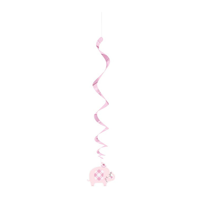 Swirldeko Elefant Floral Pink 66cm/3St.
