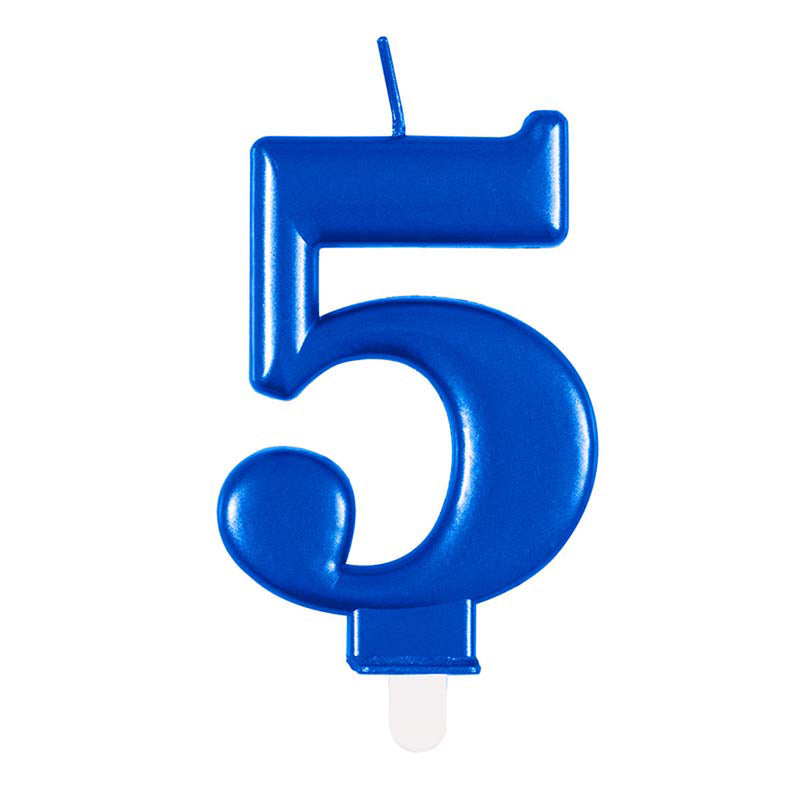 Kerzenzahl Blau #5