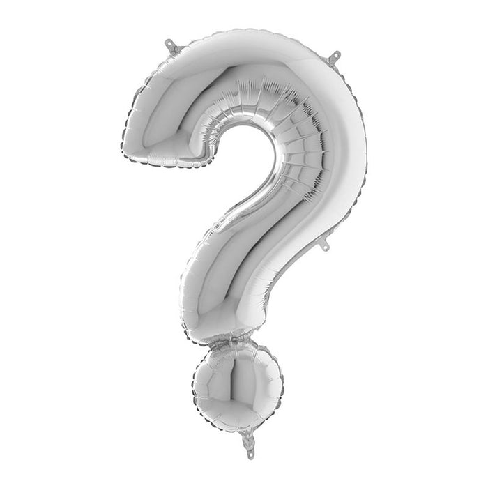 Riesenbuchstabe Folienballon 40"/102cm | Silber #?