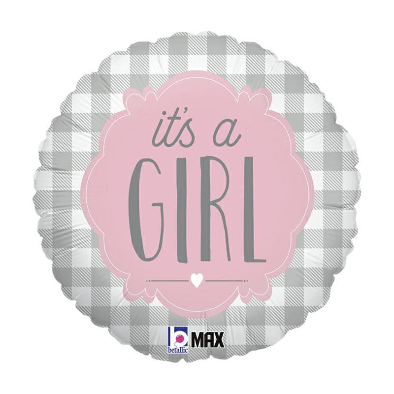 18"/Ø46cm Folienballon "It's a Girl"