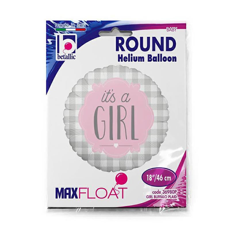 18"/Ø46cm Folienballon "It's a Girl"