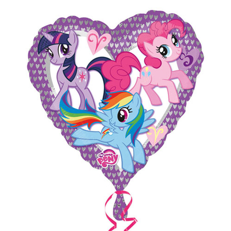 ABC18 Herz Folienballon "My Little Pony" | Ø 45 cm