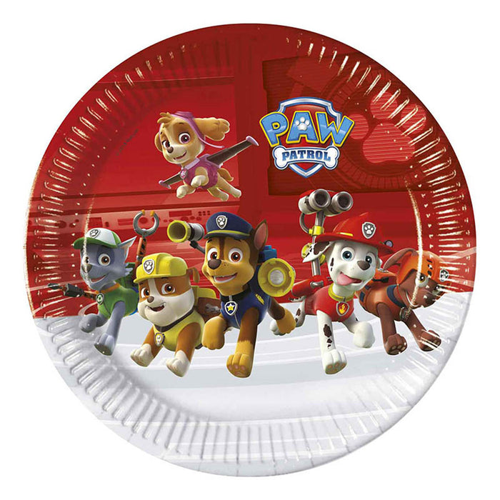 Pappteller Paw Patrol Ready for Action | Ø23cm/8Stk. FSC