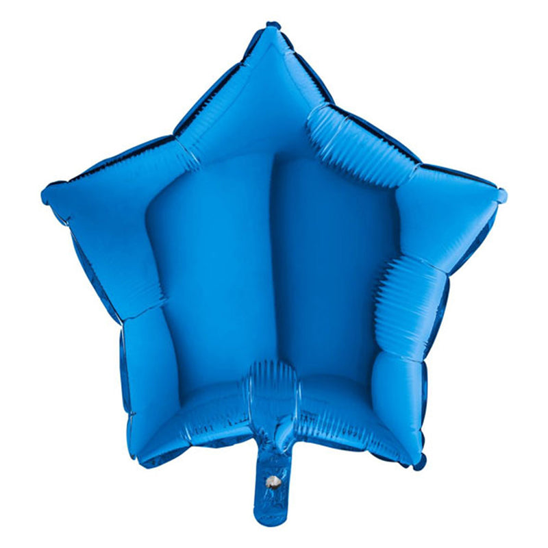 18"/Ø46cm Stern Folienballon Uni | Blau