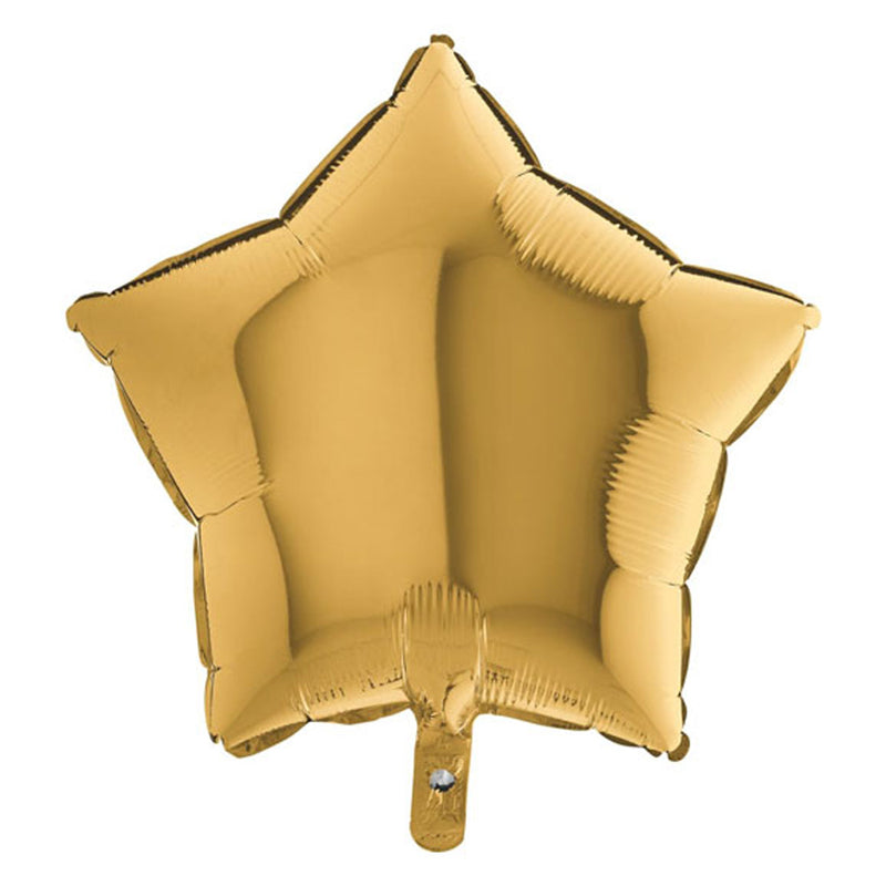 18"/Ø46cm Stern Folienballon Uni | Gold