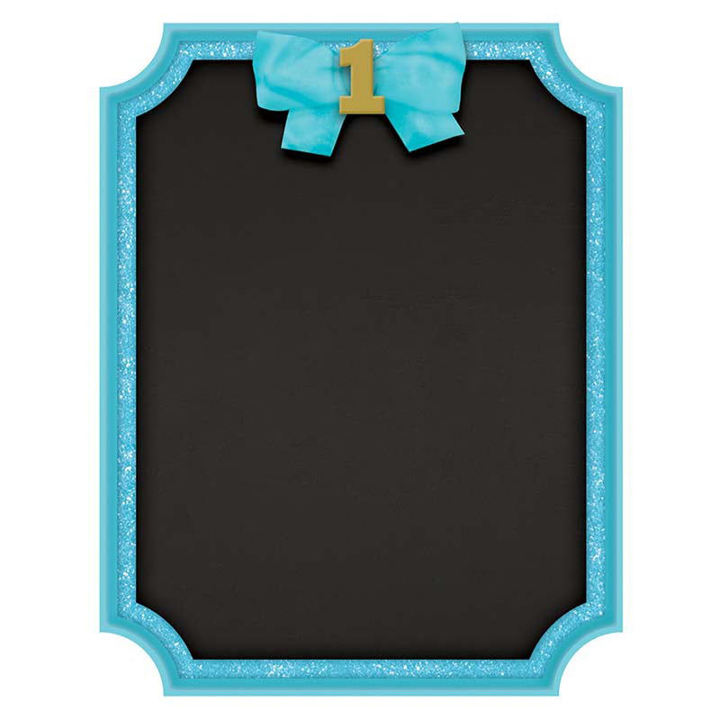 Kreidetafel HB #1 blau MDF 22,8x17,7cm