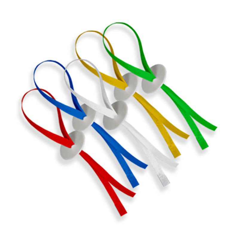 Ballonband mit Verschluss Bunt 100Stk.