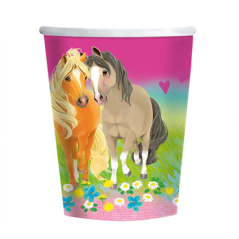 Pappbecher Pony 250ml/8Stk.