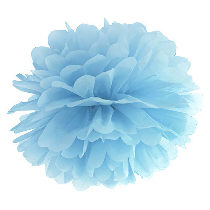 Pompom Hellblau 35 cm
