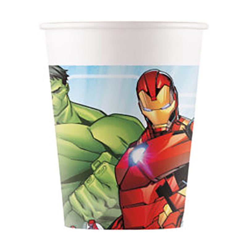 Pappbecher Mighty Avengers 200ml/8Stk. FSC NEU