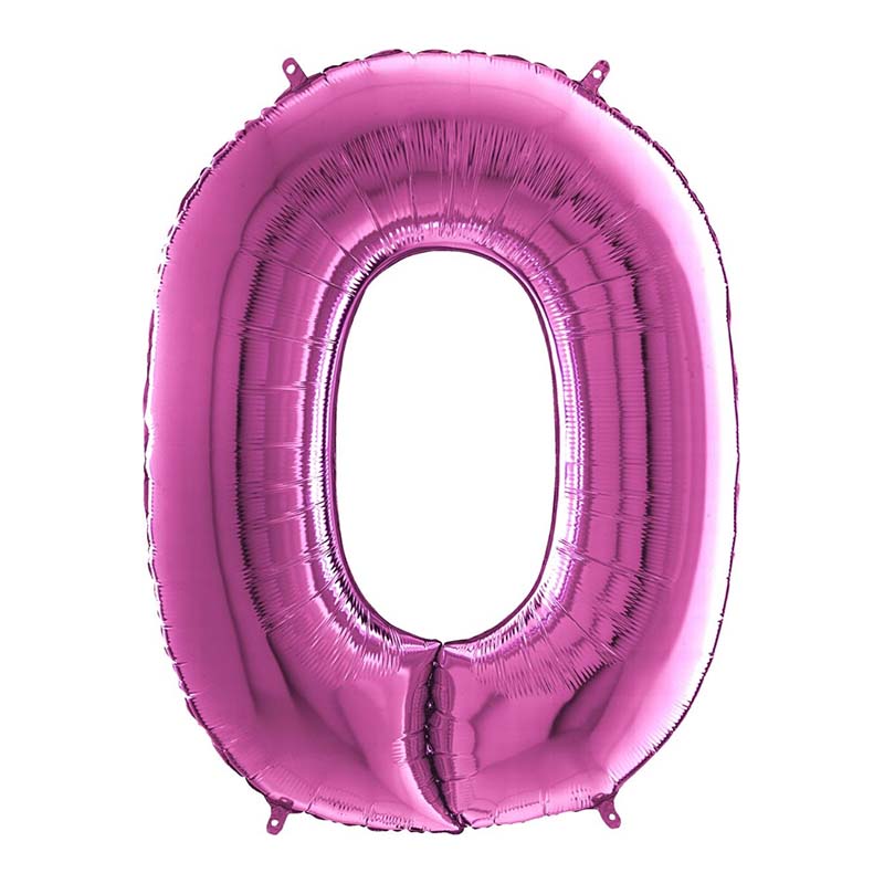 Riesenzahl Folienballon 26"/66cm | Pink #0