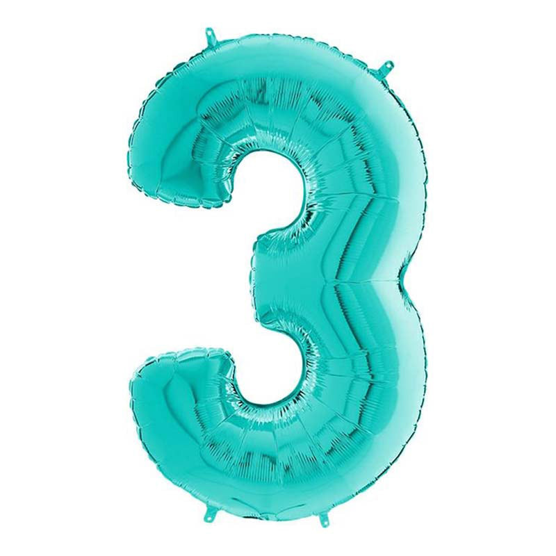 Riesenzahl Folienballon 26"/66cm | Tiffany #3