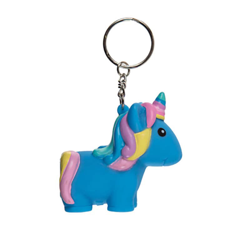 Schlüsselanh Einhorn Squeeze ca. 6cm 4-fach sort.
