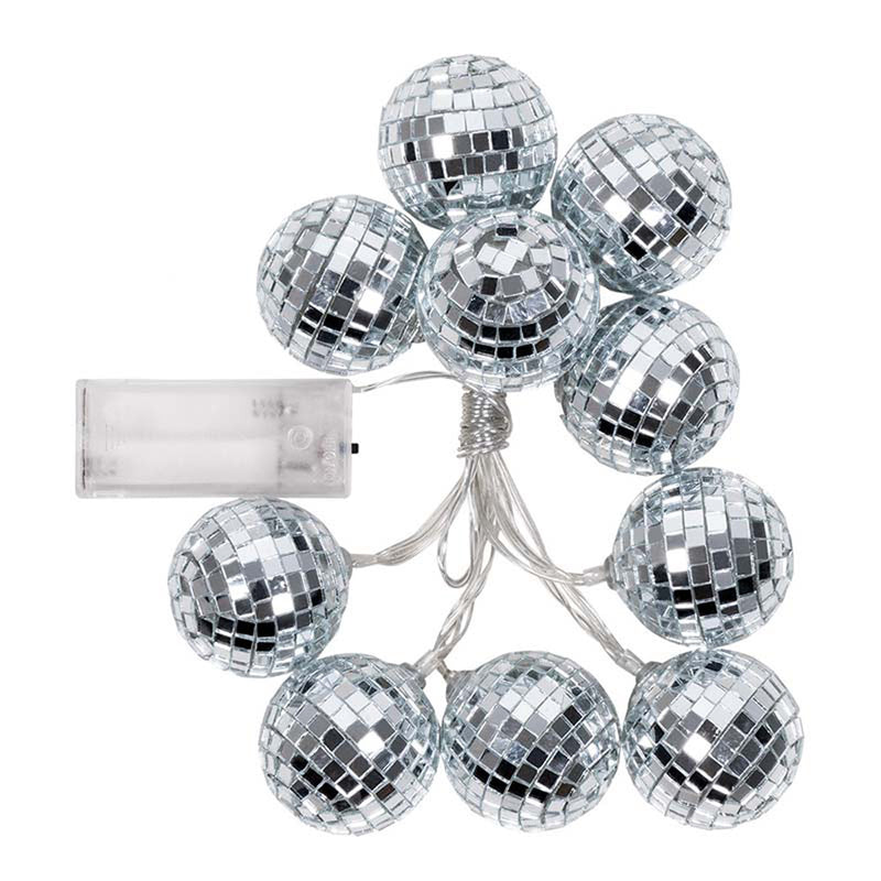 Lichterk Girlande Discokugeln