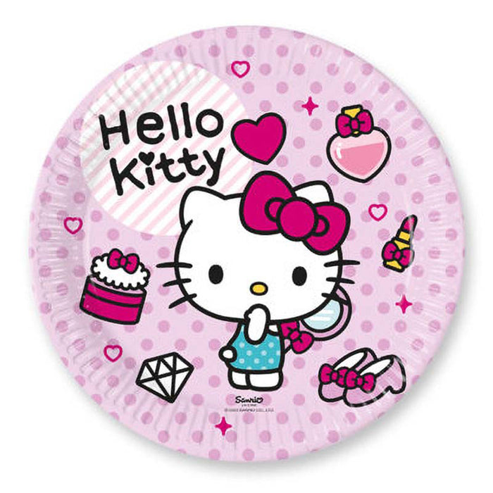 Pappteller "Hello Kitty" | Ø23cm/8Stk. FSC