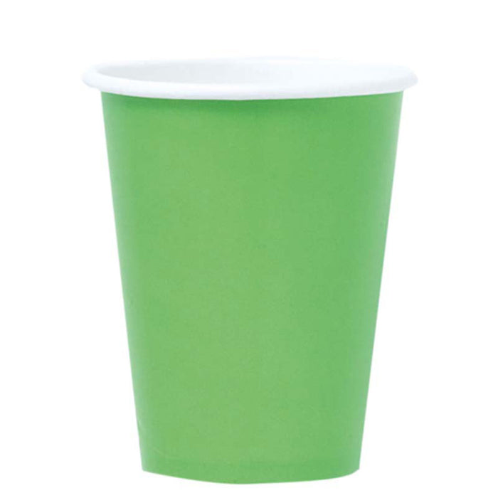 Pappbecher Uni 250ml/8Stk. Limegreen/Kiwi