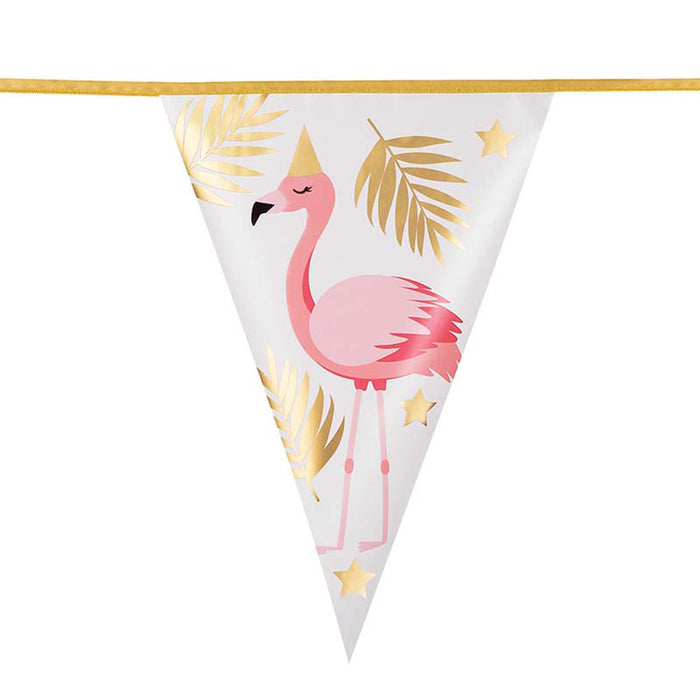 Wimpelkette PE 20x30cm L: 4m | Flamingo