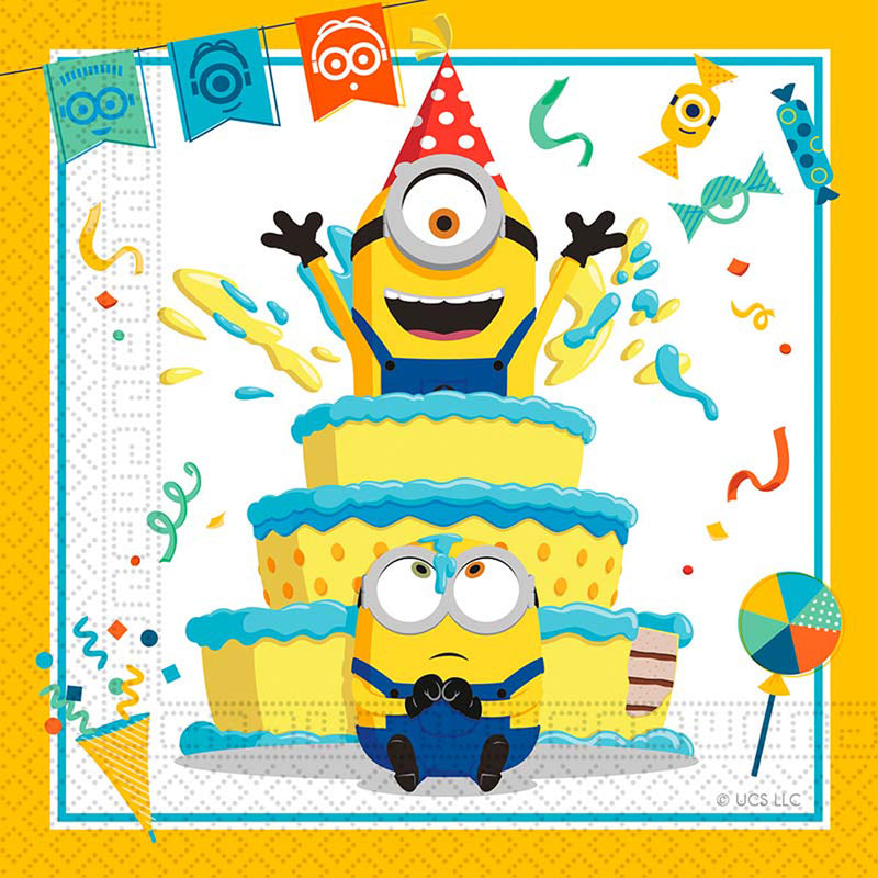 "Minions" Tischdeko | Servietten 20Stk./33x33cm