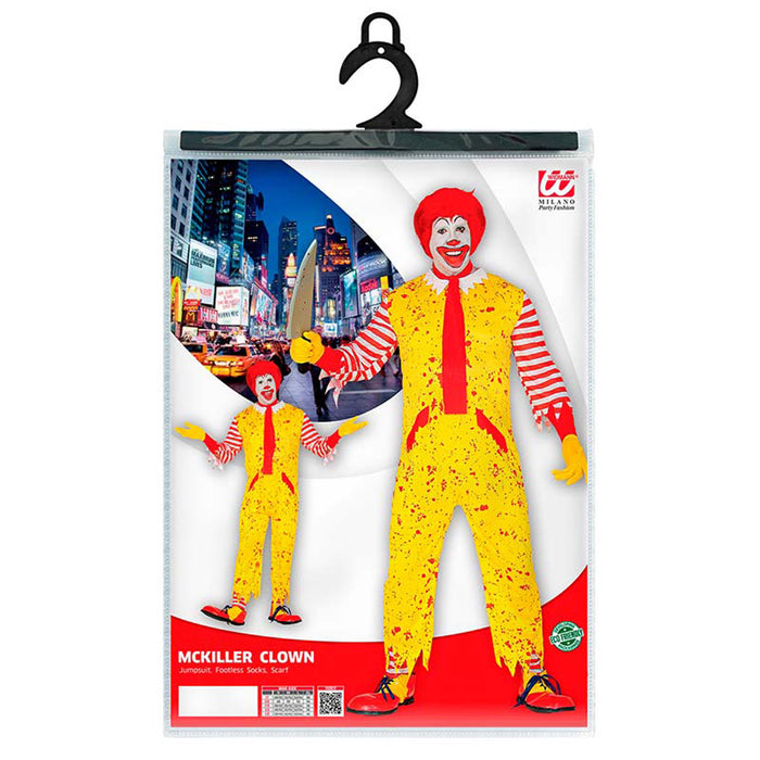Kostüm Killerclown Gelb