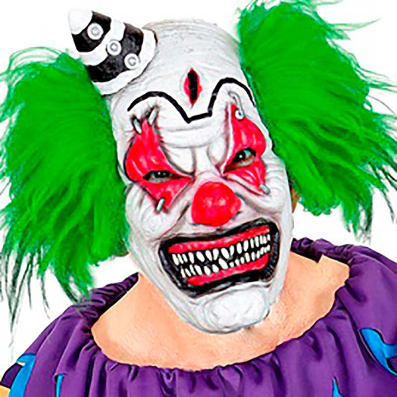 Maske Killer Clown mit Hut