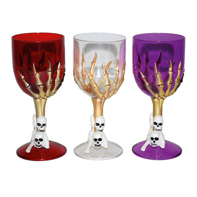 Weinglas Skelett - 3 verschiedene Farben