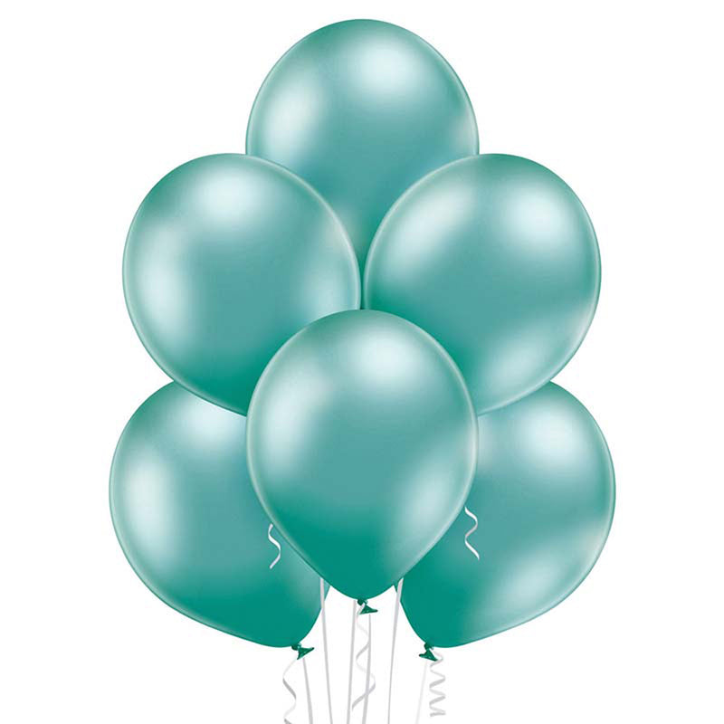 25 Stk. Luftballon Uni Glossy Ø 12cm | Grün