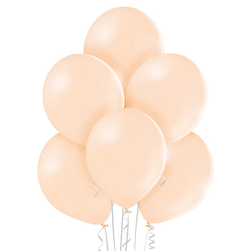 50 Luftballons Uni Pastell Ø 30/33cm | Peach